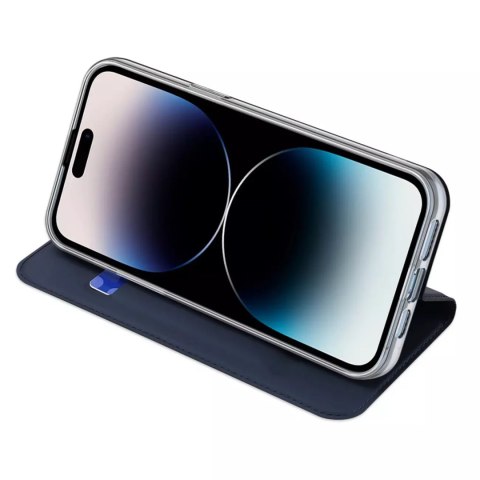 Dux Ducis Etui do iPhone 15 Pro pokrowiec z klapką i portfelem Dux Ducis Skin Pro - niebieski Dux Ducis Etui do iPhone 15 Pro pokrowiec z klapką i portfelem Dux Ducis Skin Pro - niebieski