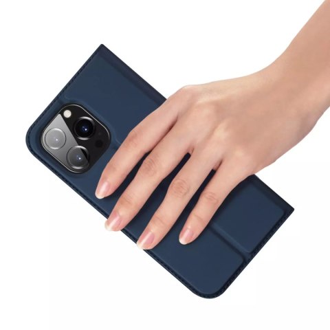Dux Ducis Etui do iPhone 15 Pro pokrowiec z klapką i portfelem Dux Ducis Skin Pro - niebieski Dux Ducis Etui do iPhone 15 Pro pokrowiec z klapką i portfelem Dux Ducis Skin Pro - niebieski