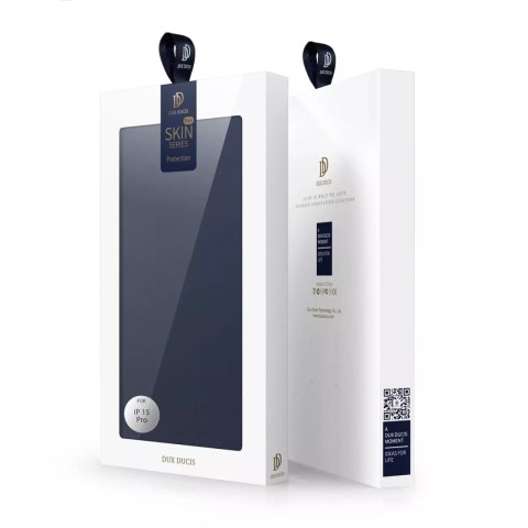 Dux Ducis Etui do iPhone 15 Pro pokrowiec z klapką i portfelem Dux Ducis Skin Pro - niebieski Dux Ducis Etui do iPhone 15 Pro pokrowiec z klapką i portfelem Dux Ducis Skin Pro - niebieski